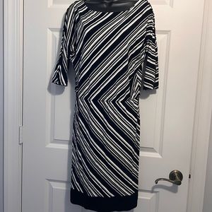 NWOT WHBM DIAGONAL STRIPED DRESS